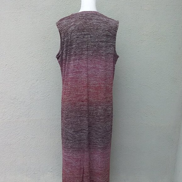 Prologue Dress Women's XL Ombre Purple Midi Sleeveless Preppy - Picture 4 of 7